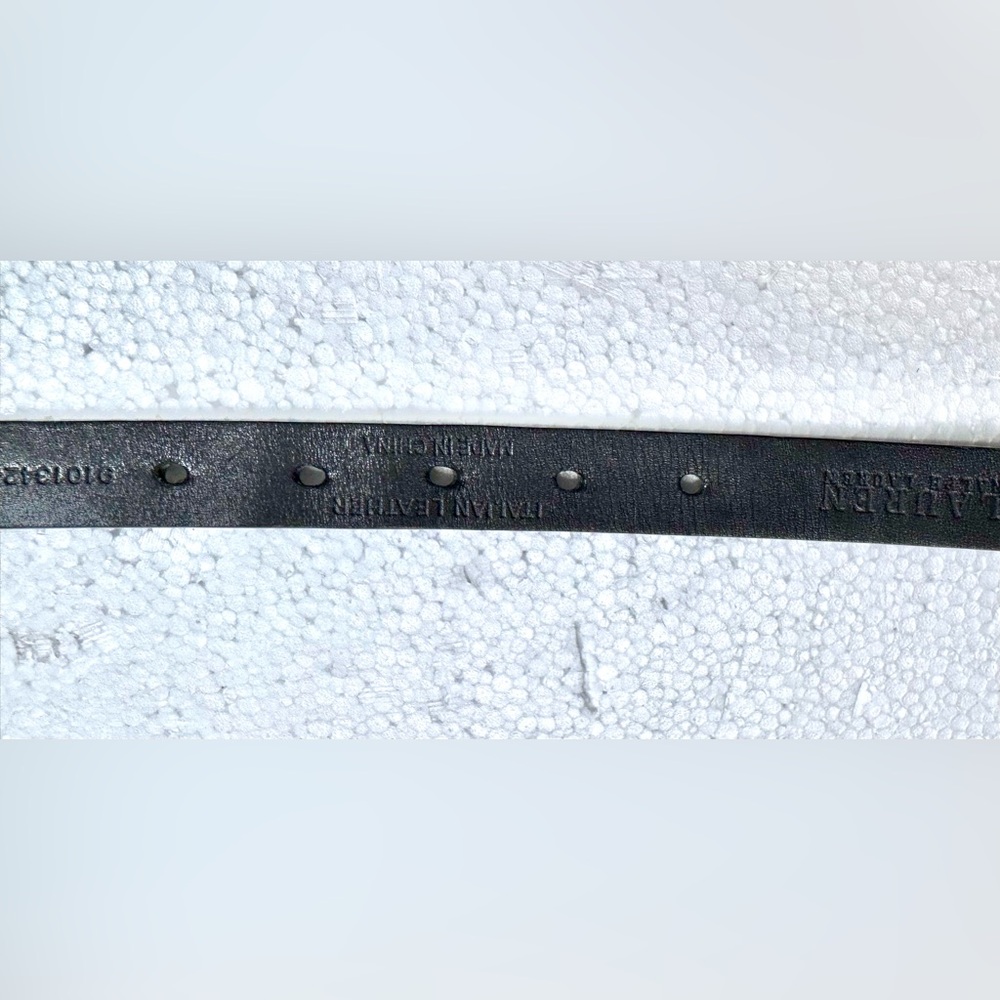 Leather Black Studded Belt with Pearls Classic - Picture 9 of 14